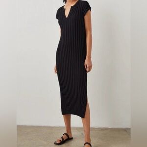 Rails Black Midi Dress
